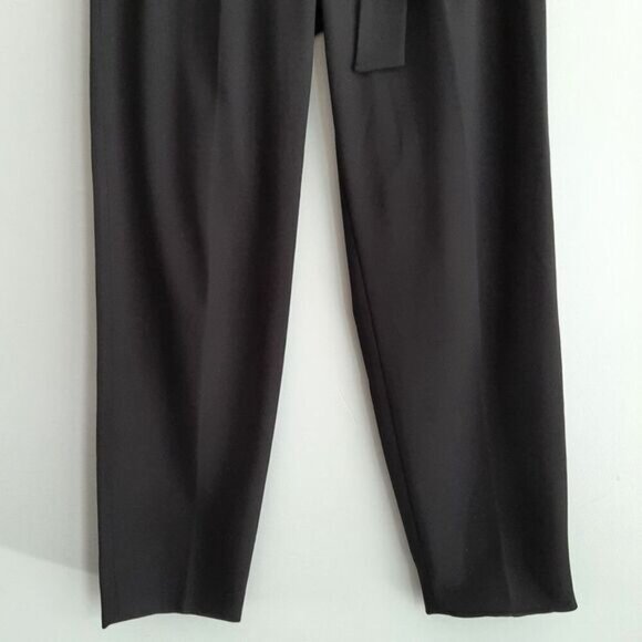 THEORY | Sash Tie Pant New Drape Trousers w Belt Black Sz 8 - Picture 5 of 16